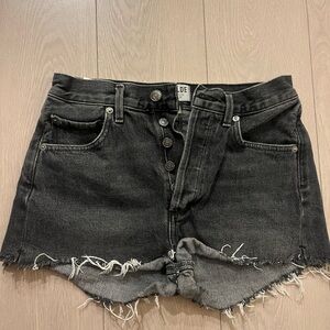 Agolde Women's Black Jean Shorts